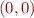 $(0,0)$